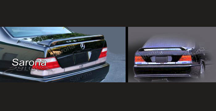 Custom Mercedes S Class Trunk Wing  Sedan (1992 - 1999) - $295.00 (Manufacturer Sarona, Part #MB-013-TW)